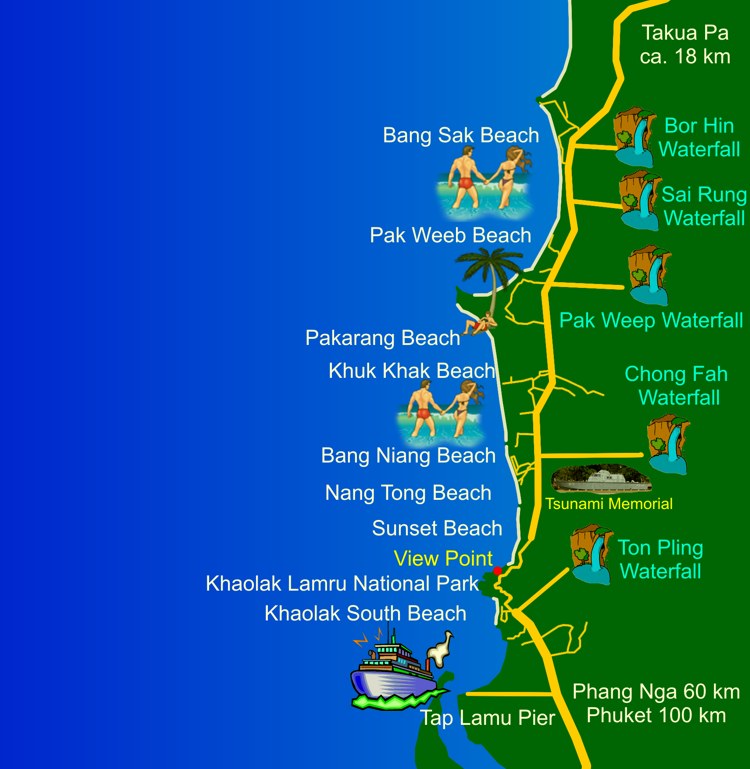 Karte von Khaolak